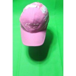 Chevrolet Women's Pink Camo Chevy Emblem Cotton Baseball Cap Hat